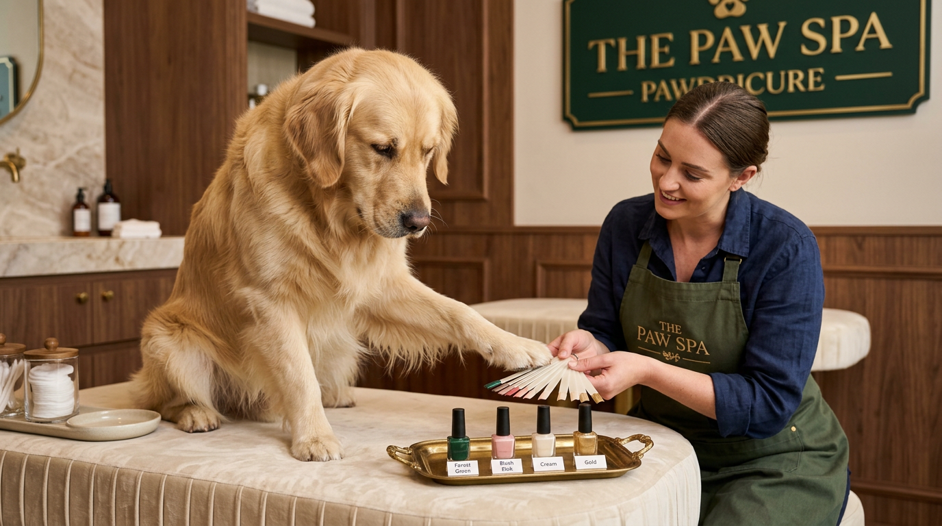 The Paw Spa pawdicure experience for dogs